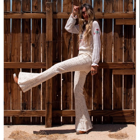 NWT Jen’s Pirate Booty Kesey Trousers flower power - Picture 4 of 10